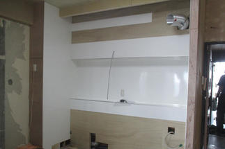 システムキッチン設置前のこだわり工事