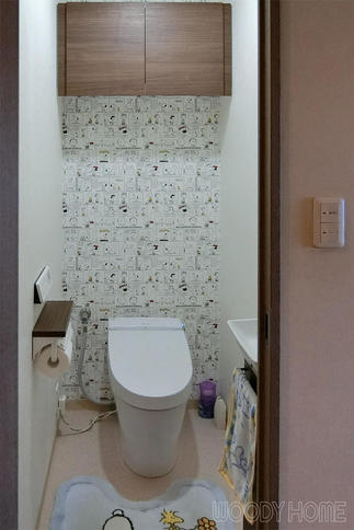 全て一新、使いやすく清潔感溢れるトイレルーム