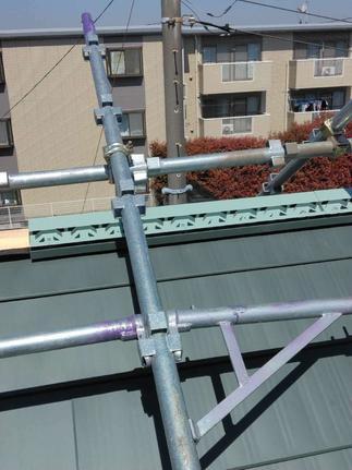 換気棟設置作業