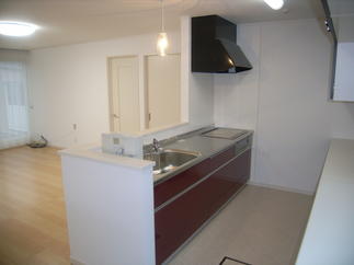 キッチンを対面式に