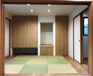 素材にこだわった統一感のある和室