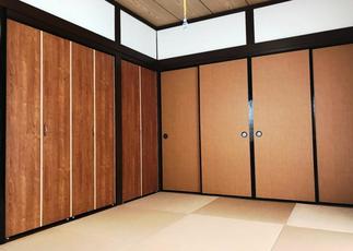 収納と襖に統一感を持たせた高級感のある造作建具。