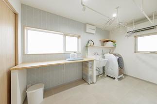 洗濯に時間をかけないランドリールーム