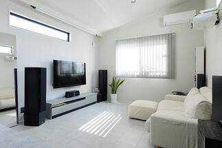 音環境にもこだわったリビング