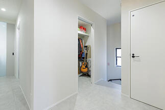 間取りを変えてつくった収納スペース