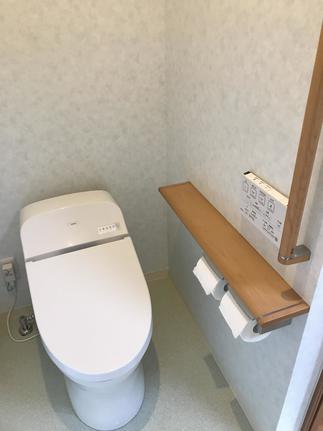 段差解消したトイレ