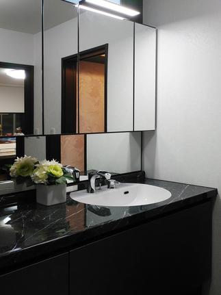 ホテルライクな洗面空間