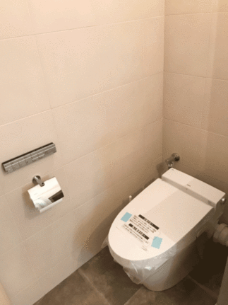 エコカラットを使用した、すっきりトイレ