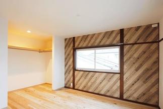 収納たっぷりな寝室