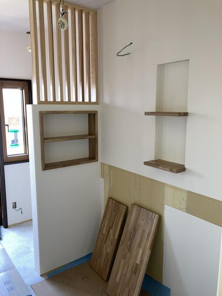 洗面化粧台収納棚（ニッチ製作）