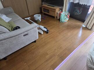 床ﾌﾛｰﾘﾝｸﾞ上貼り工事　着工前②