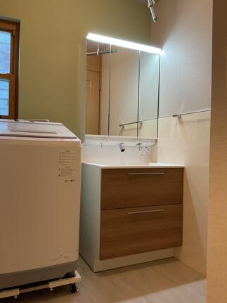洗面化粧台　交換工事
