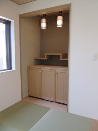 LDKにお仏壇のスペースを設けました