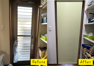 勝手口の目隠しアイテム