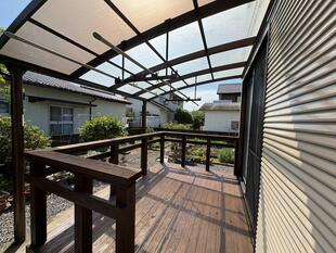 都城市　I様宅　ウッドデッキで快適に過ごす！