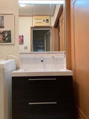 町田市洗面化粧台エルシー交換工事