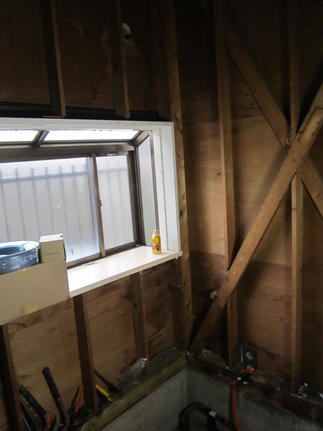 お風呂　工事中の様子です