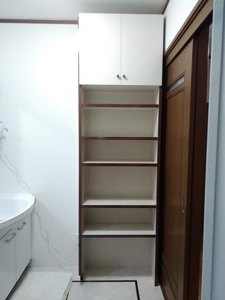 収納棚を作り、使いやすくなりました！