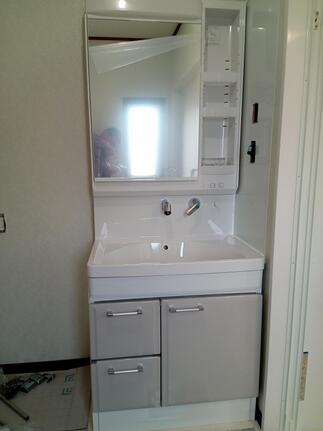 家事もしやすい洗面化粧台♪