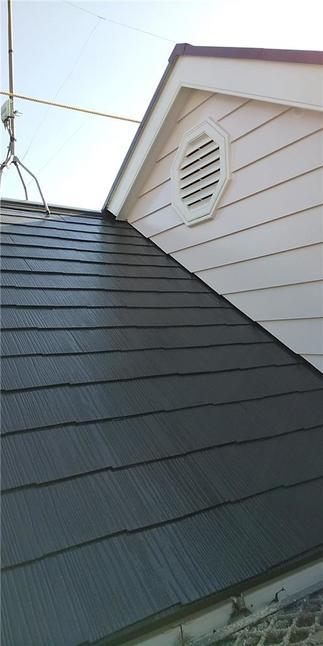 施工後：美観性だけでなく、防水性もアップして雨漏りを未然に防ぎます