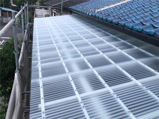 ベランダ雨よけ　After