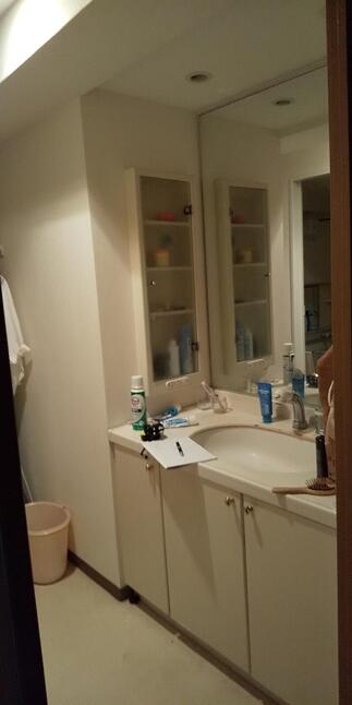 洗面化粧台　Before