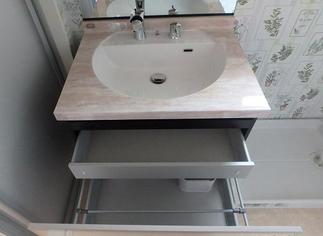 奥様こだわった洗面です