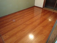 寝室はフローリングにしました