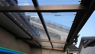 破損した波板も綺麗に