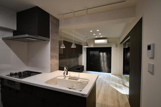 キッチンからみたLDK