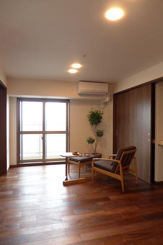 無垢の床で気持ちいい空間に