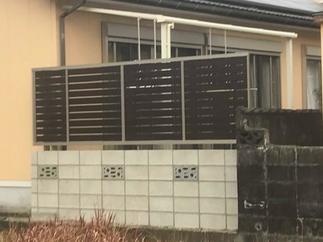 ブロック工事+アルミフェンス工事