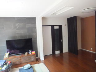 テラスだった所にリビングが完成しました！