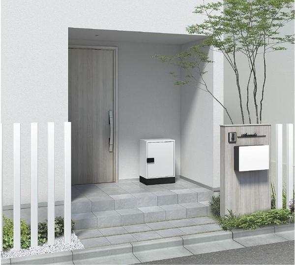 宅配ボックス　施工例　据置