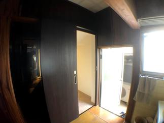 洗面脱衣室も2方向からアプローチ