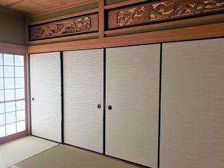 和室の襖も綺麗になり、より一層風格が◎