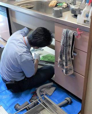 キッチンの水栓～排水管までの交換