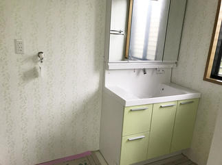 洗面脱衣室　after