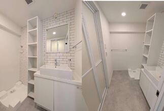 洗練されたサニタリー&ランドリー