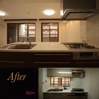 キッチンが明るく開放的に！