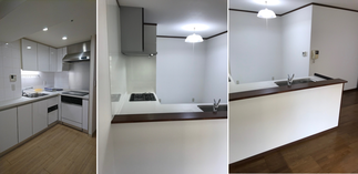 L型キッチンの参考レイアウト