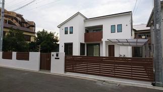 門、塀、カーポートをトータルデザインしました