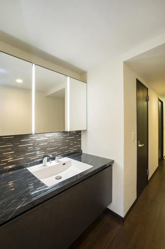 お客様にも見せたくなる洗面化粧台