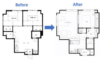 ビフォー＆アフター間取り