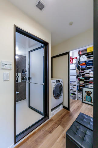 脱衣や洗面・洗濯だけではない空間に