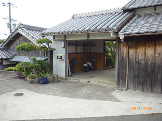 車庫土間修繕工事before