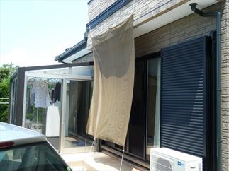 外出してもお洗濯ものが安心のサンルーム