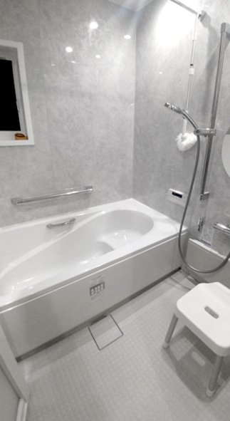 冬でも心地よく使える浴室空間