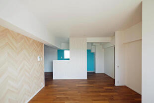 爽やかなブルー主役に♪カリフォルニアテイストがカッコいいマンションリフォーム（久留米市）【２.水まわり編】