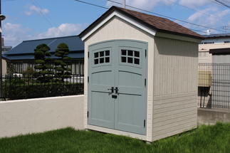 可愛い物置もご自慢のひとつ